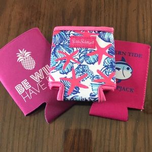 Assorted Coozies- Lilly Pulitzer Southern Tide